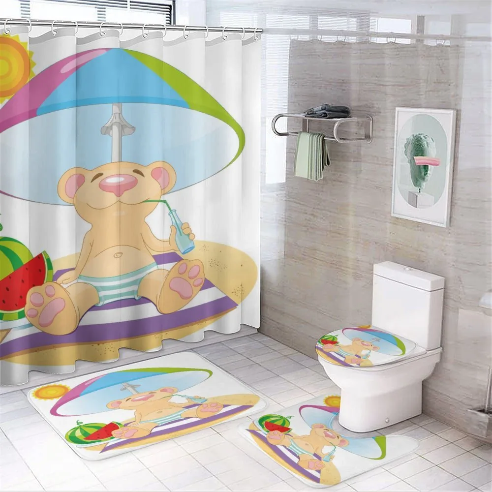 Beach Sun Summer Day — 4-Piece Bathroom Set preview