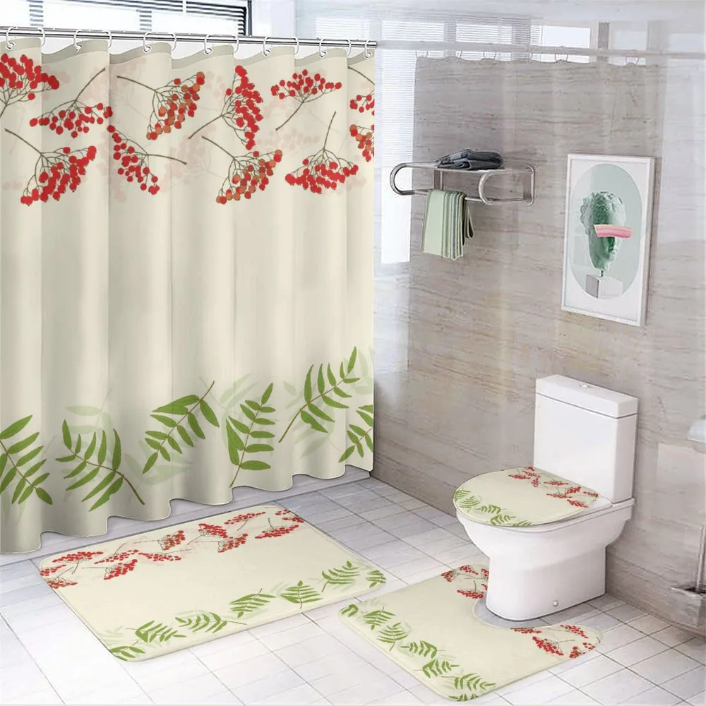 Border with Mountain Ash — 4-Piece Bathroom Set preview
