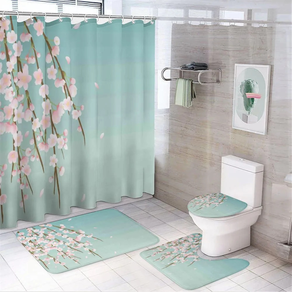 Cherry Blossom Buds — 4-Piece Bathroom Set preview
