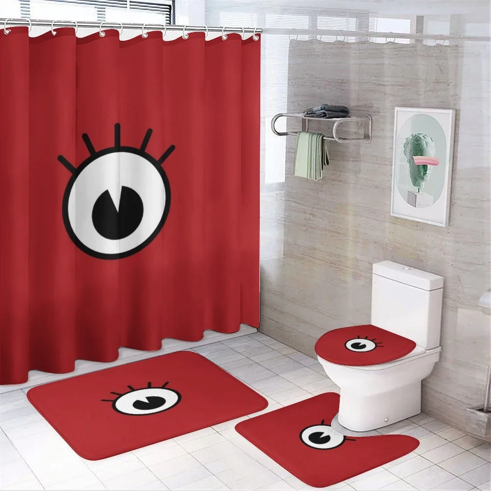Funny Cartoon Comic Eye — 4-Piece Bathroom Set preview