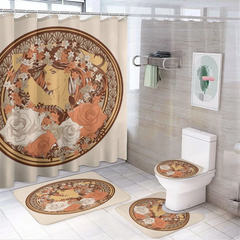 Hippie Girl Floral — 4-Piece Bathroom Set preview