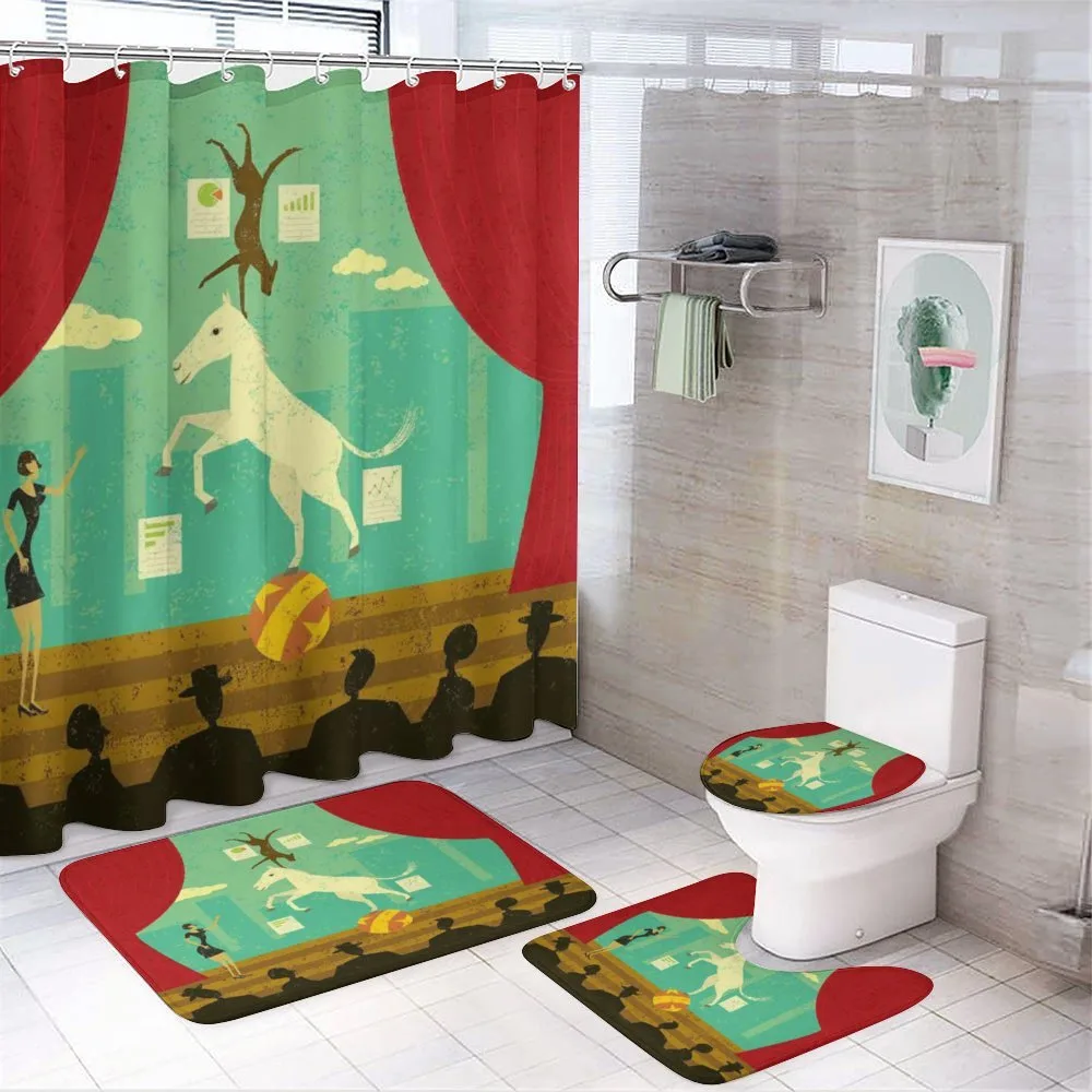 Horse Hound Show Stage — 4-Piece Bathroom Set preview