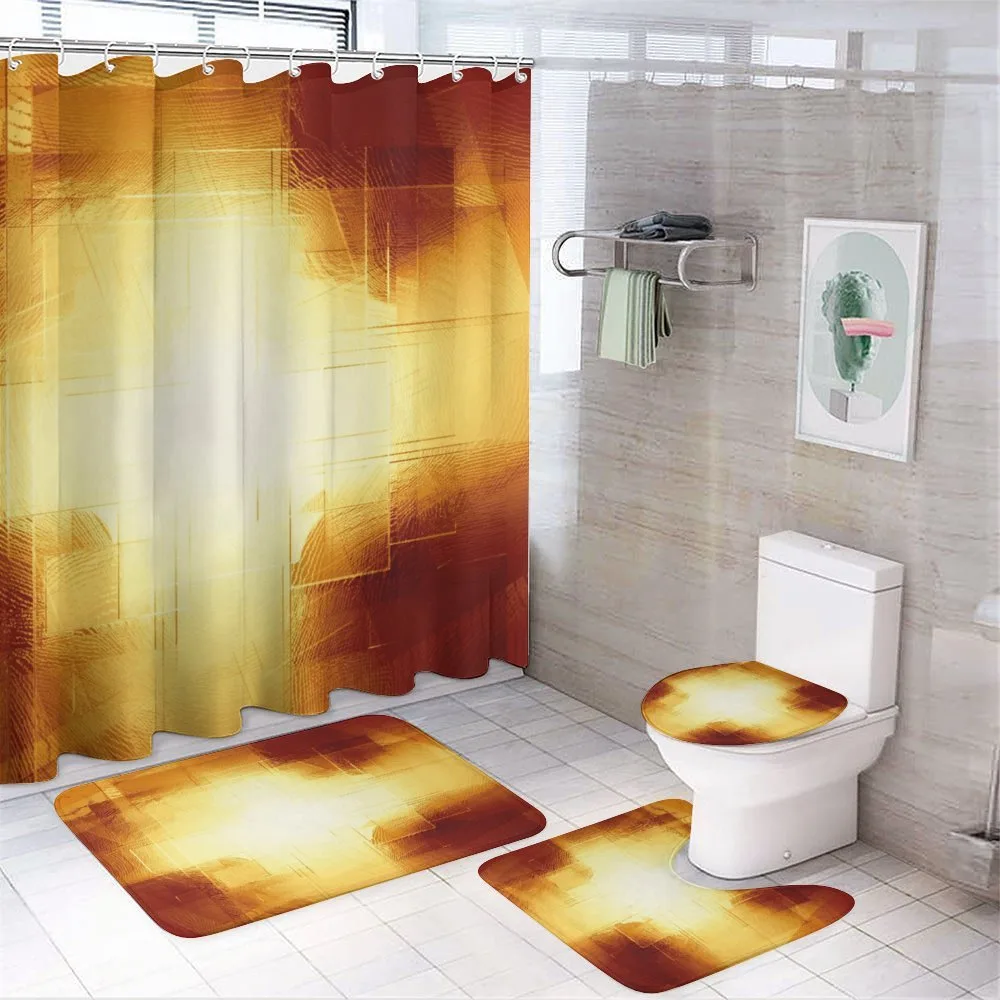 Modern Grid Design — 4-Piece Bathroom Set preview