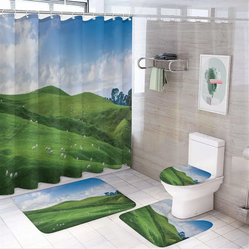 Sheep and Blue Sky — 4-Piece Bathroom Set preview