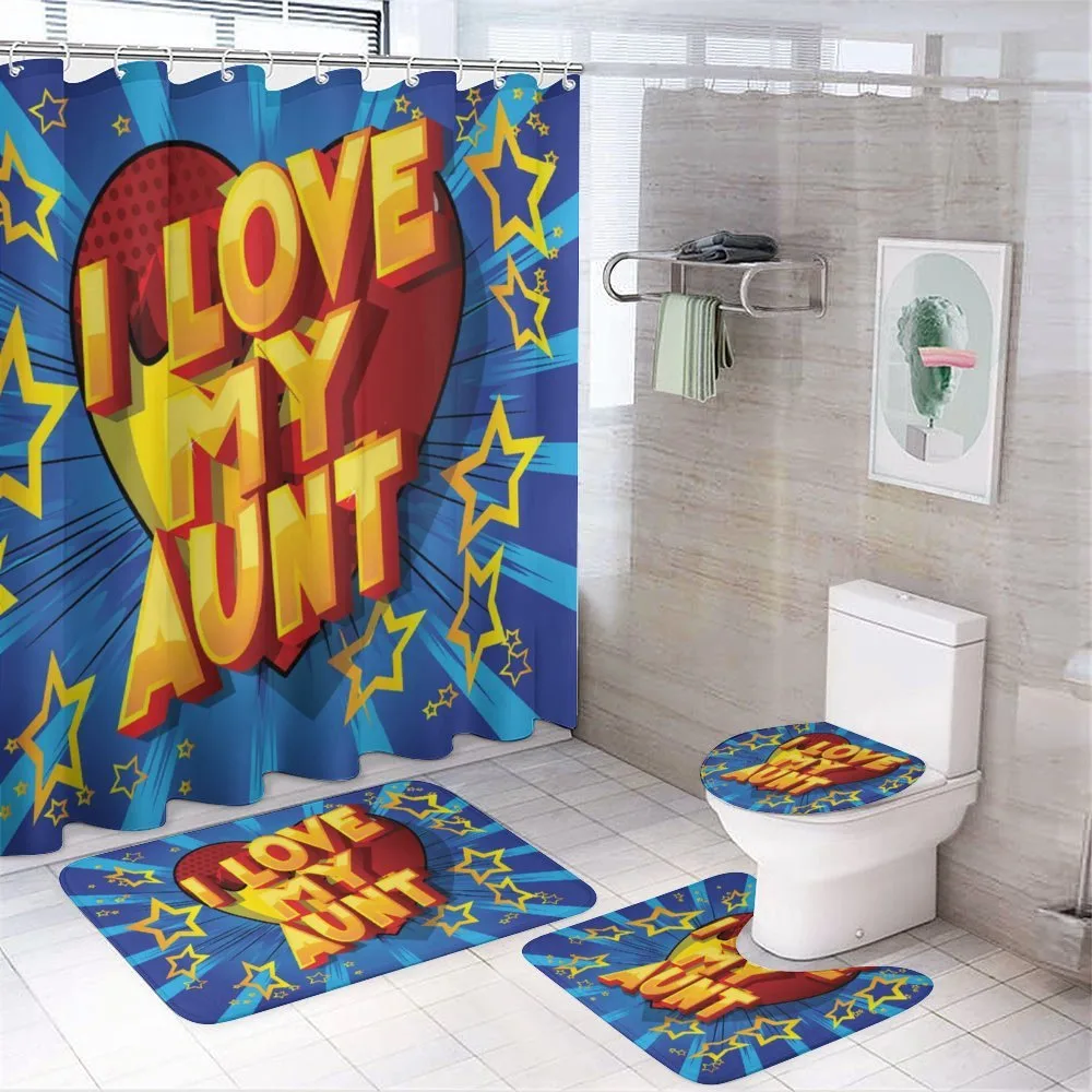 Vibrant Comic Style — 4-Piece Bathroom Set preview