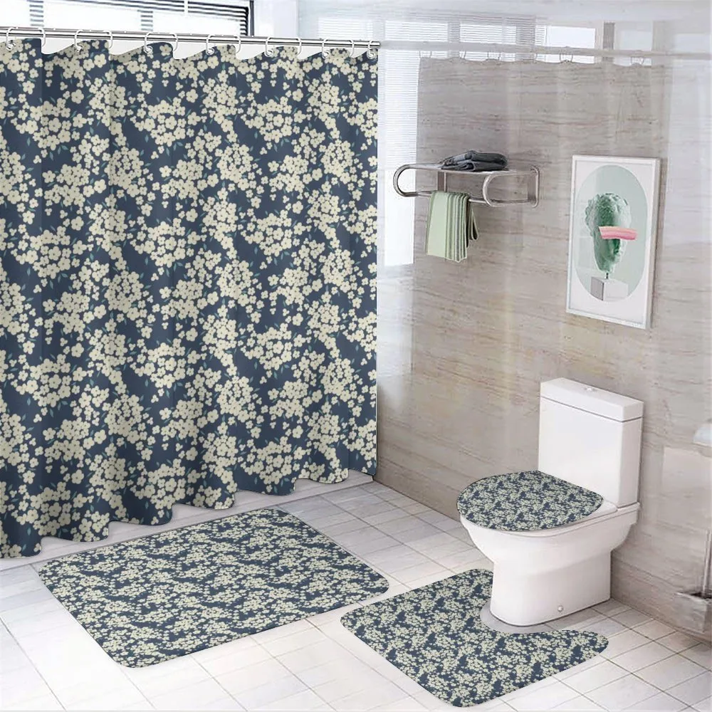Vibrant Little Blooms — 4-Piece Bathroom Set preview