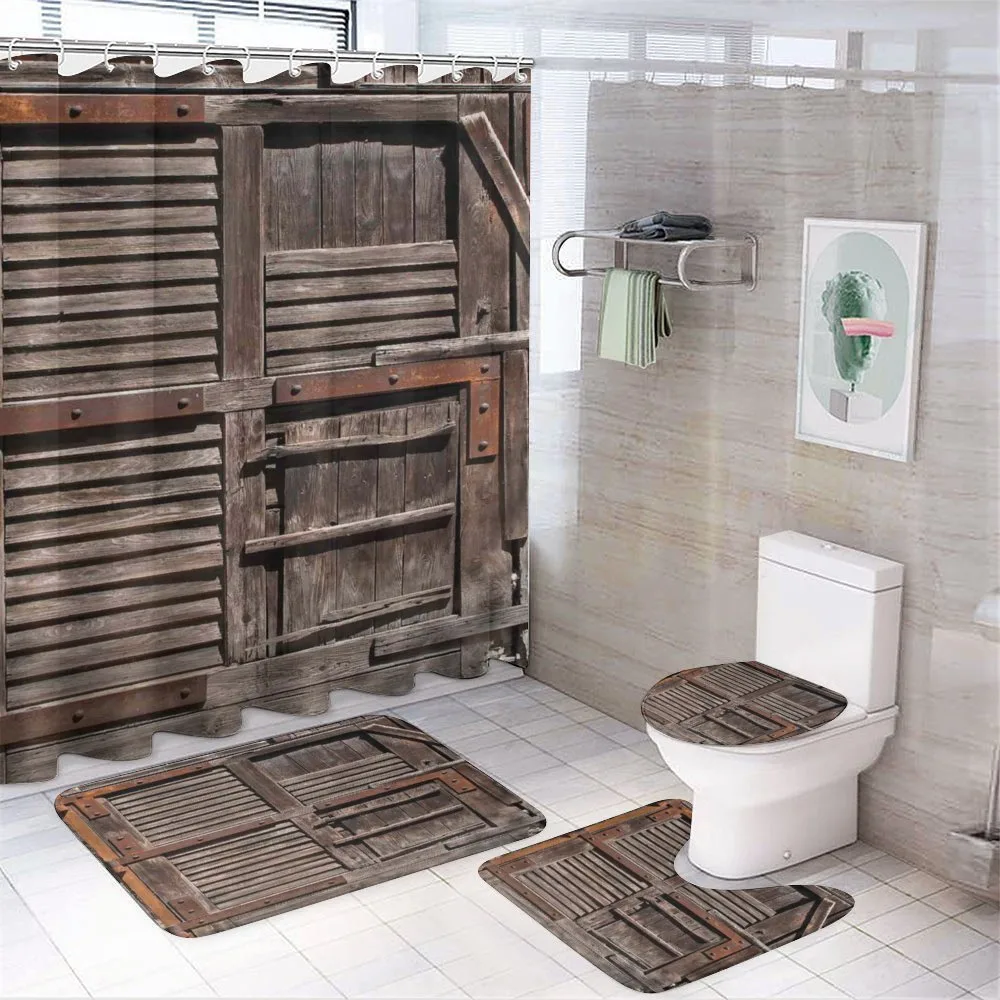 Wooden Italian Door — 4-Piece Bathroom Set preview