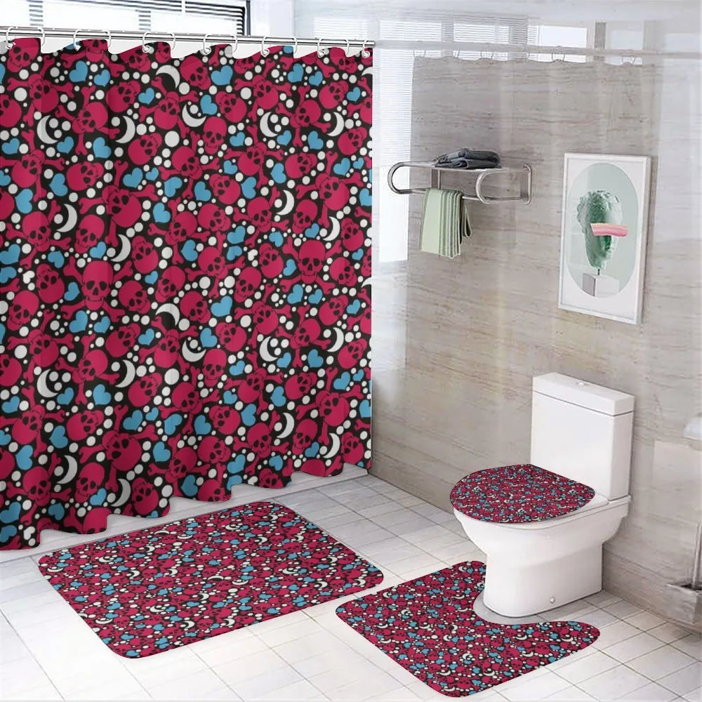 Crosses Hearts Moons — 4-Piece Bathroom Set preview