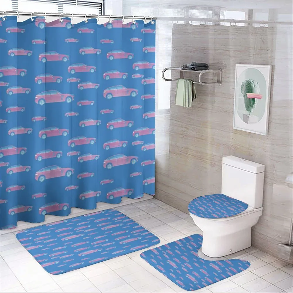 Grunge Car Design — 4-Piece Bathroom Set preview