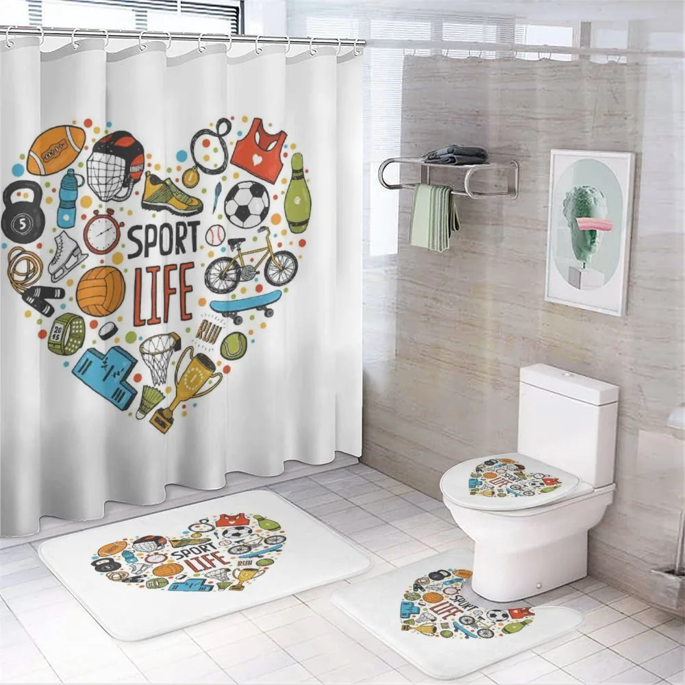 Heart with Sport — 4-Piece Bathroom Set preview