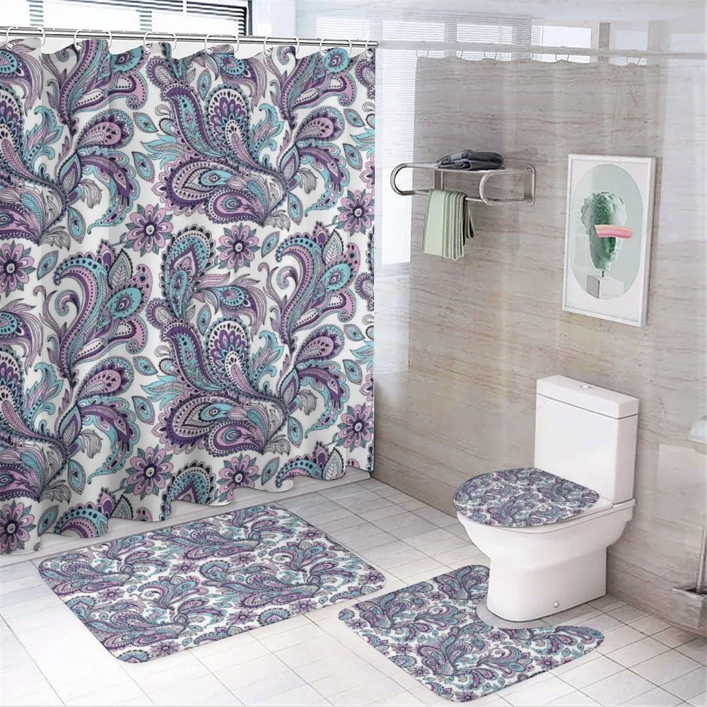 Bohemic Floral Country — 4-Piece Bathroom Set preview