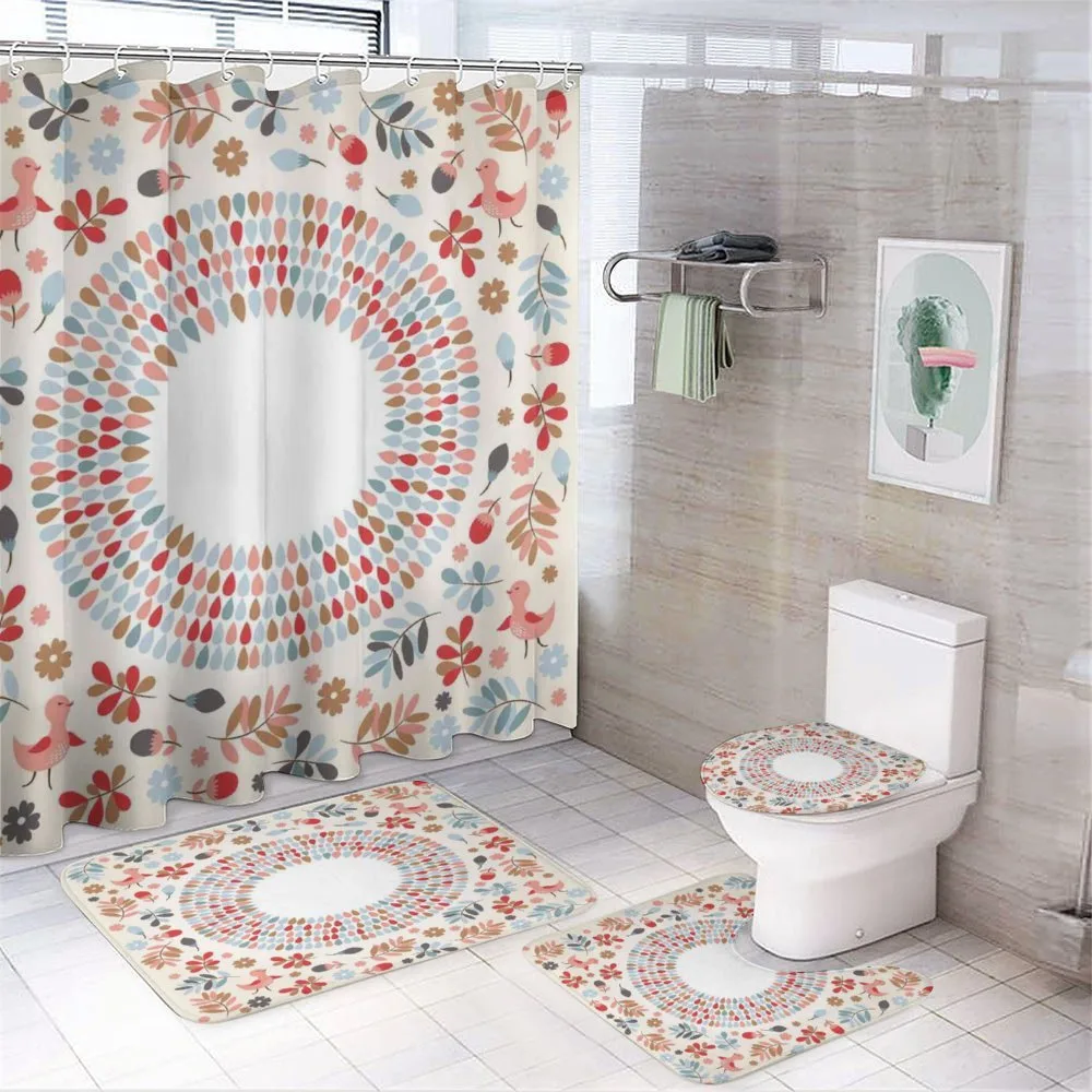 Botany and Birds Art — 4-Piece Bathroom Set preview