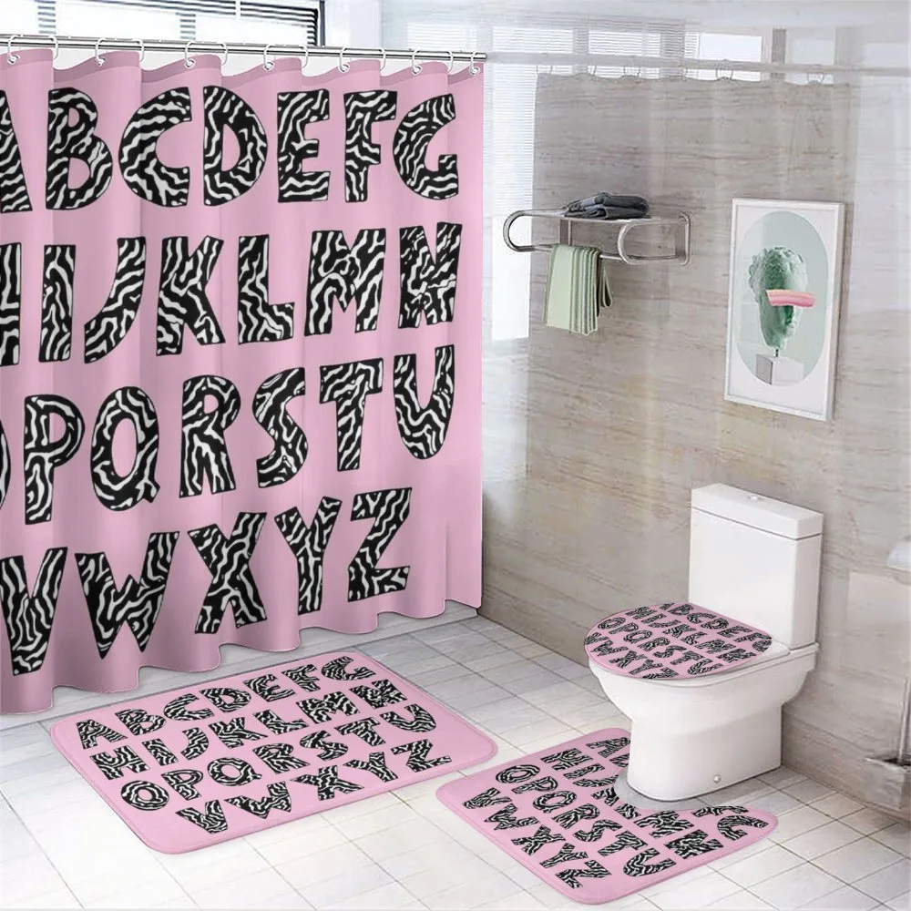 Funky Letters Trippy — 4-Piece Bathroom Set preview