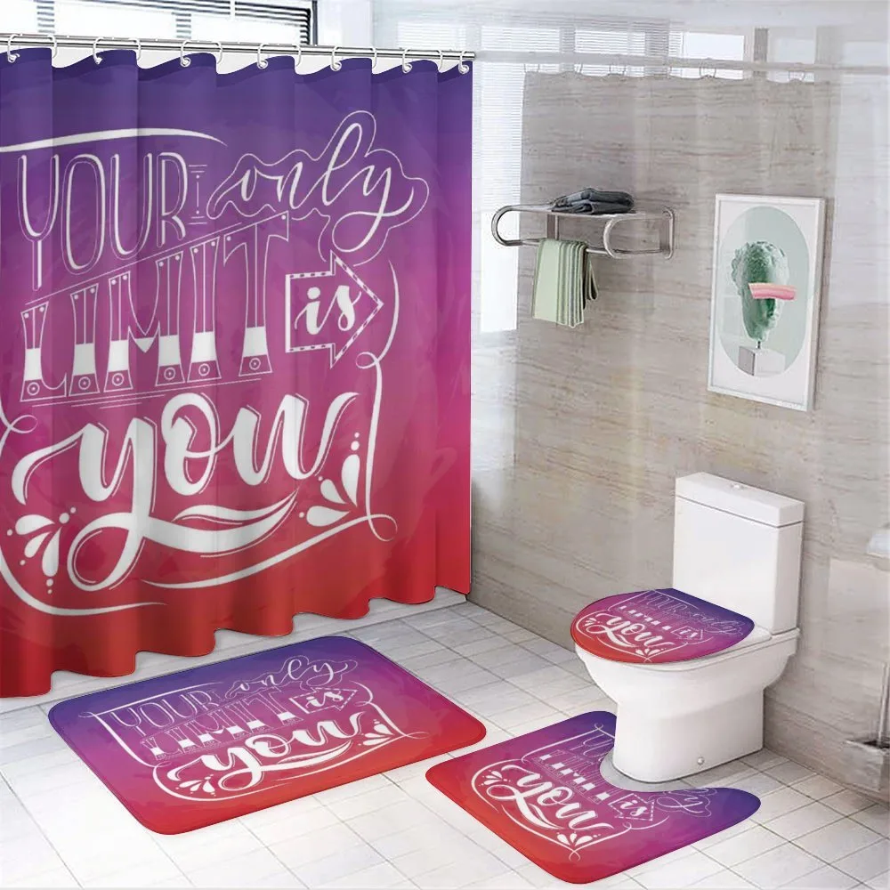 Ombre Effect Background — 4-Piece Bathroom Set preview