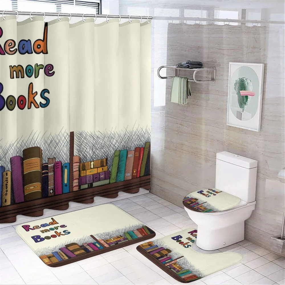 Read More Sketchy Colorful 4-Piece Bathroom Set product video