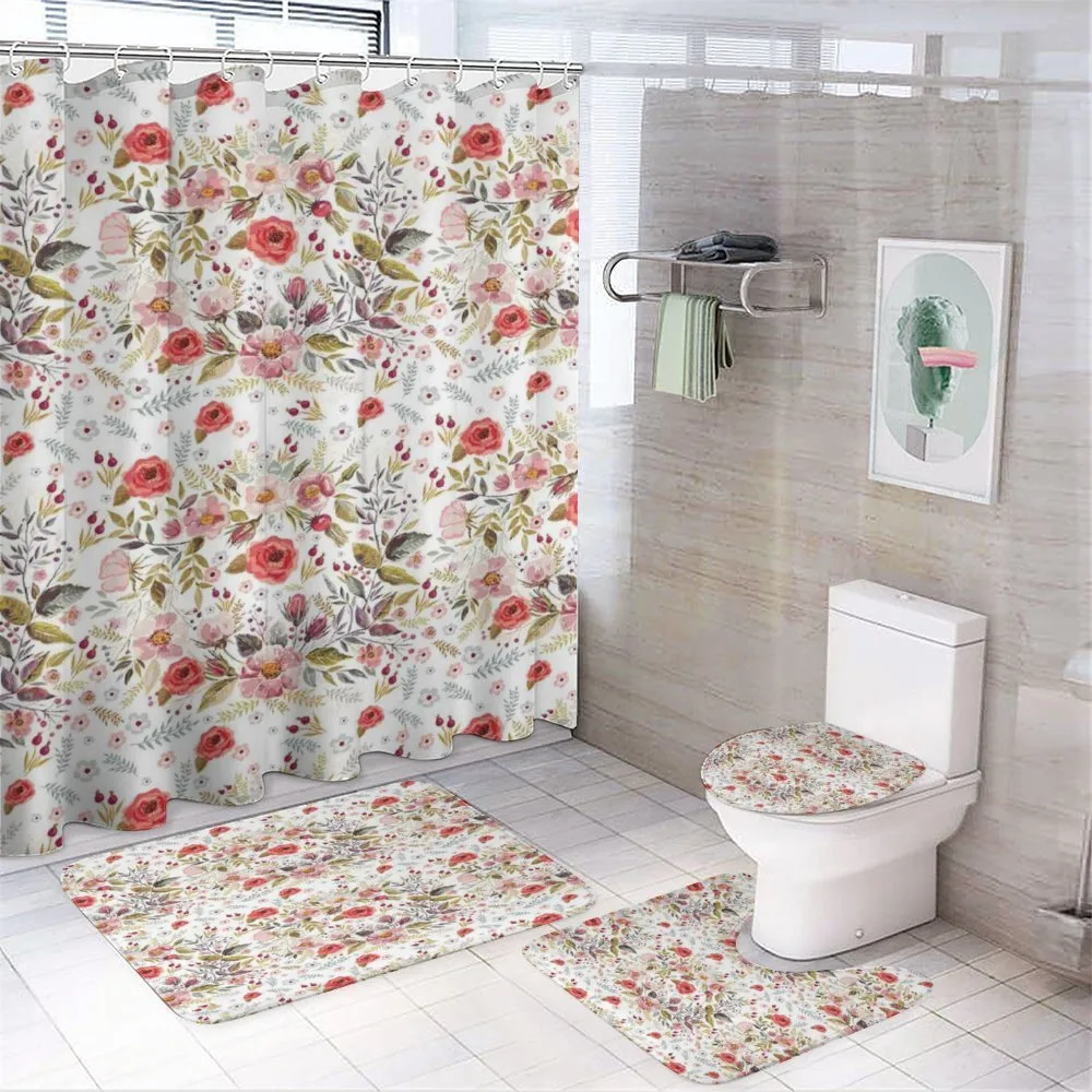 Romantic Feminine Spring — 4-Piece Bathroom Set preview