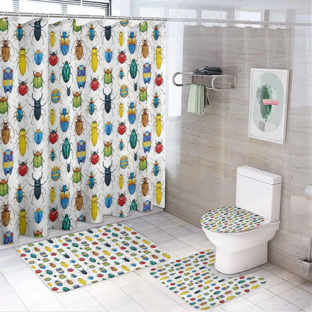 Colorful Insects — 4-Piece Bathroom Set preview