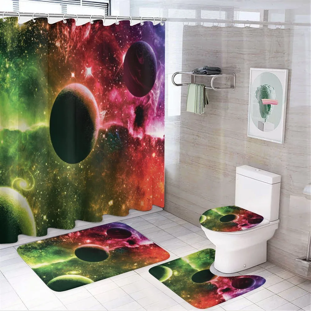 Cosmos Galaxy Nebula — 4-Piece Bathroom Set preview