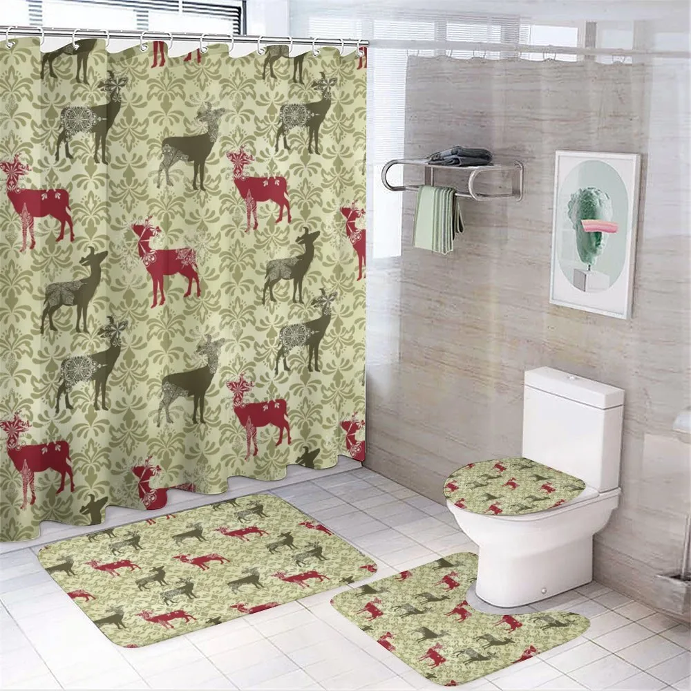 Damask Design Pattern — 4-Piece Bathroom Set preview