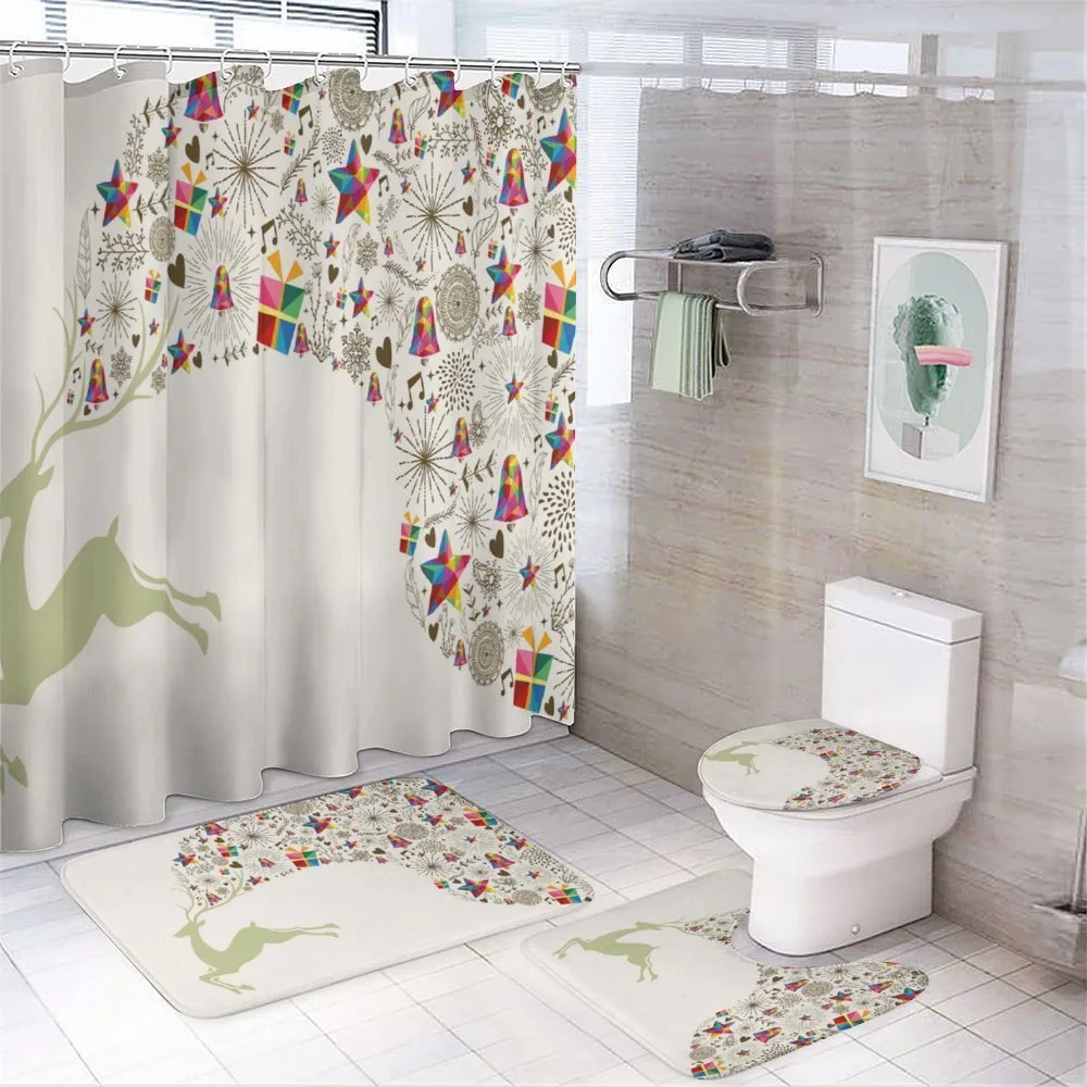 Reflection Deer Animal — 4-Piece Bathroom Set preview