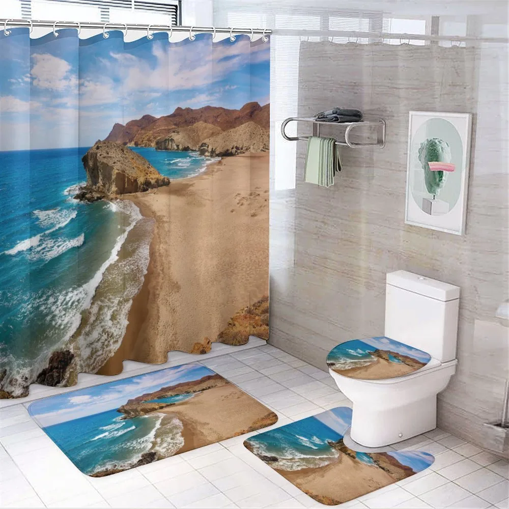 Summer Beach Spain — 4-Piece Bathroom Set preview