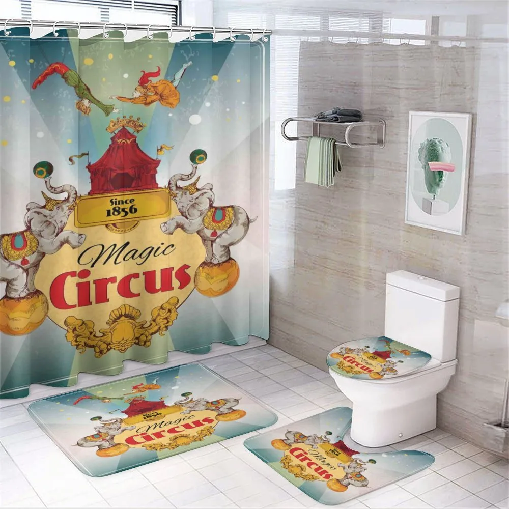 Vintage Circus Tent — 4-Piece Bathroom Set preview
