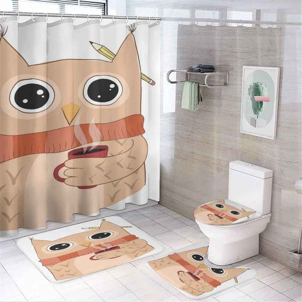Animal Coffee Student — 4-Piece Bathroom Set preview