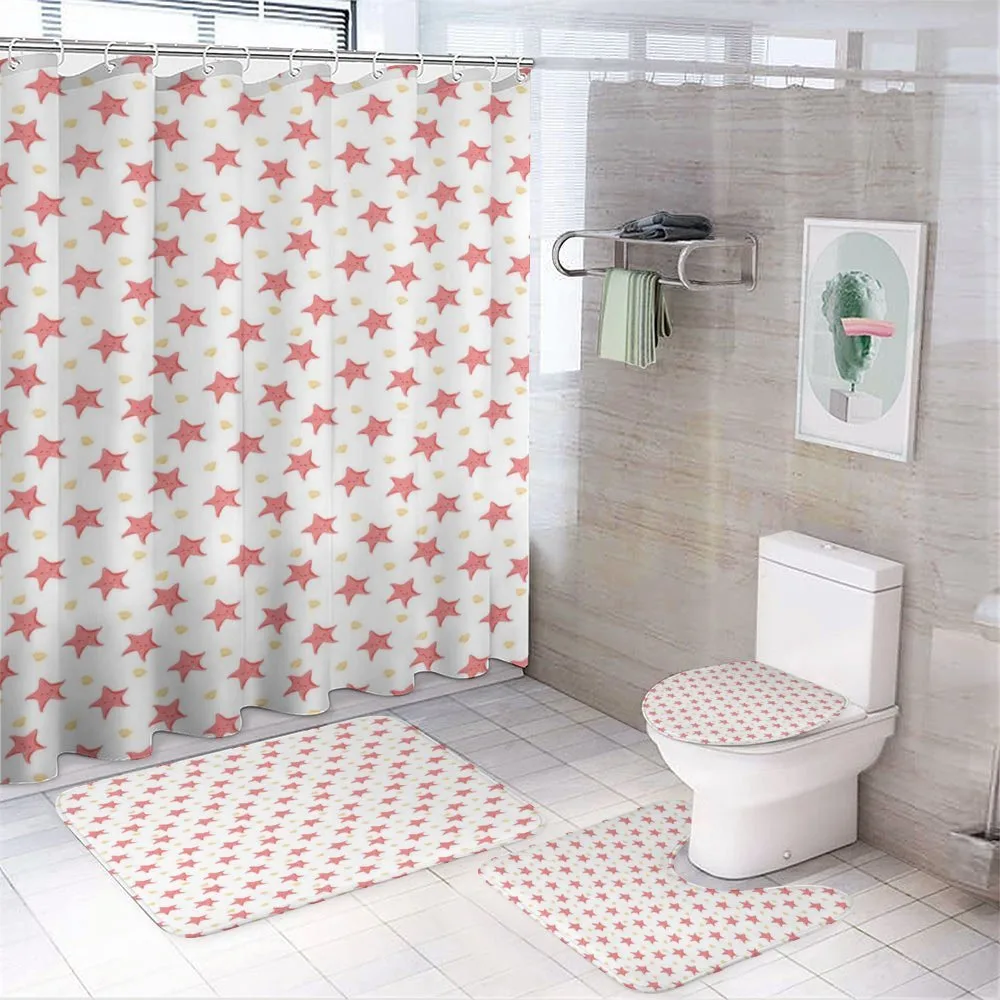 Cartoon Seashells — 4-Piece Bathroom Set preview
