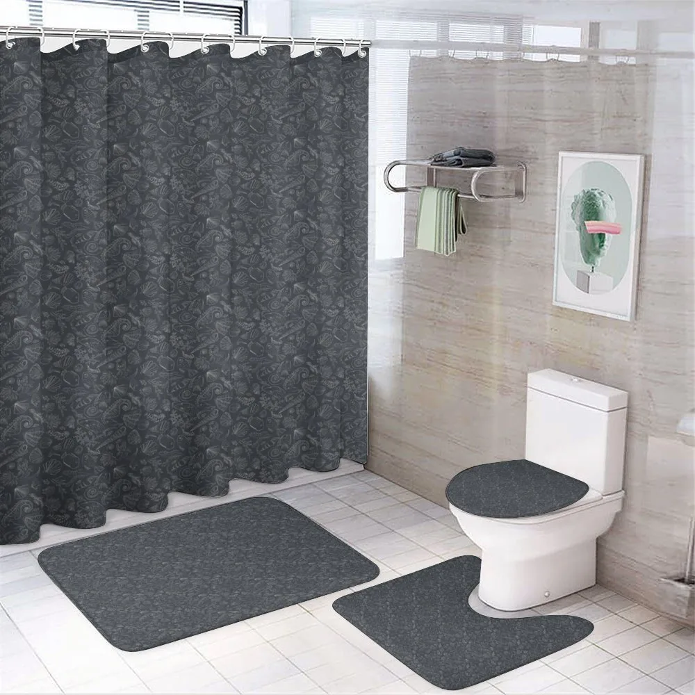 Coral Shell Seahorse — 4-Piece Bathroom Set preview