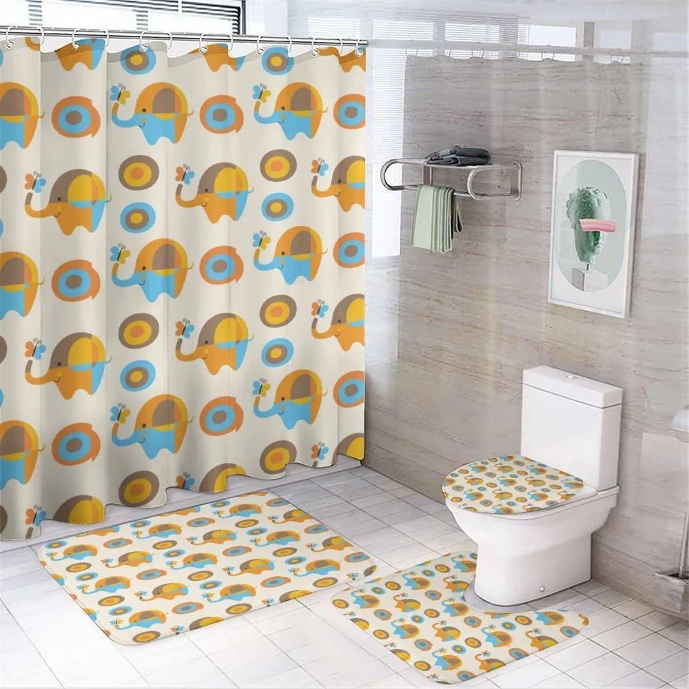 Elephant Butterfly — 4-Piece Bathroom Set preview