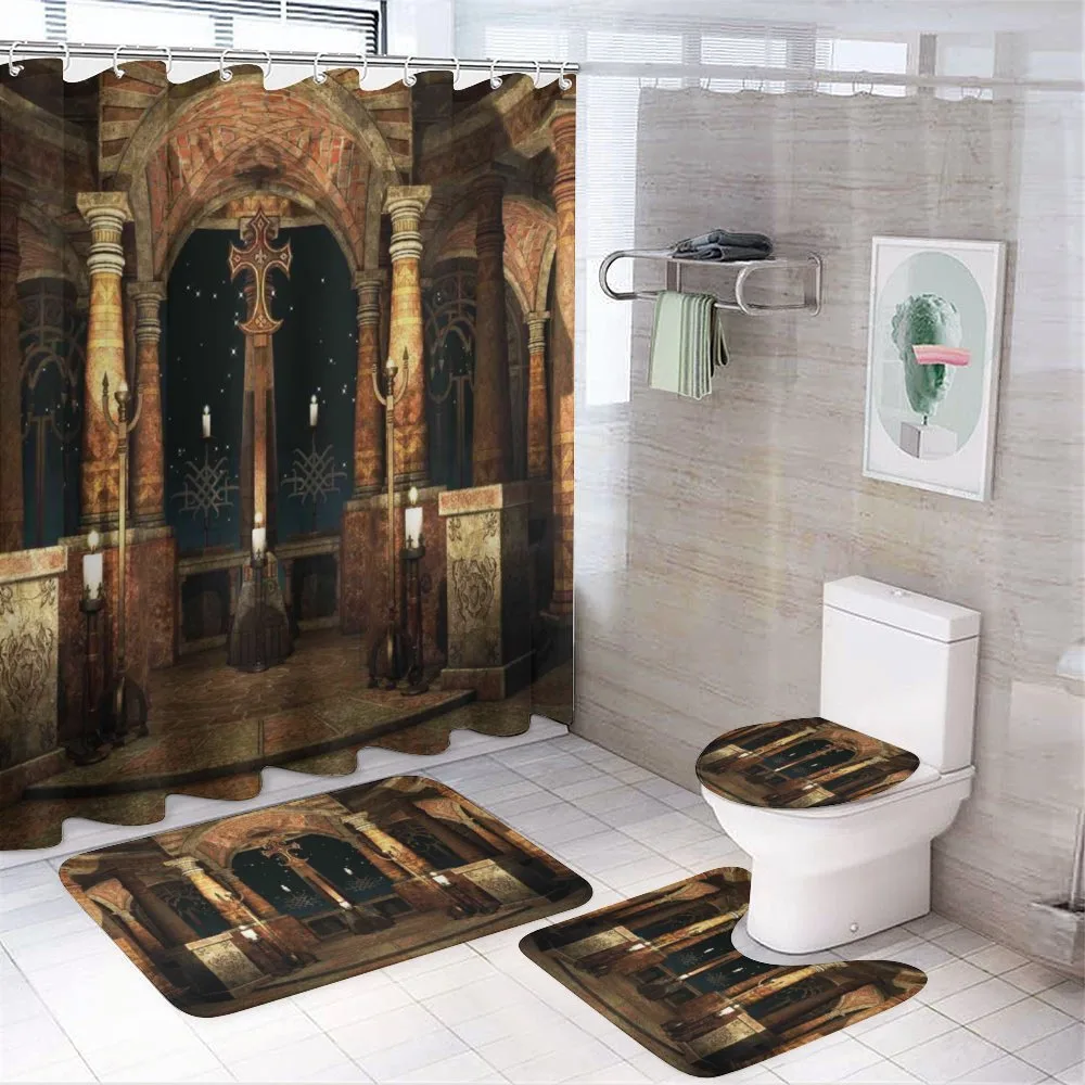 Hall Pillars — 4-Piece Bathroom Set preview