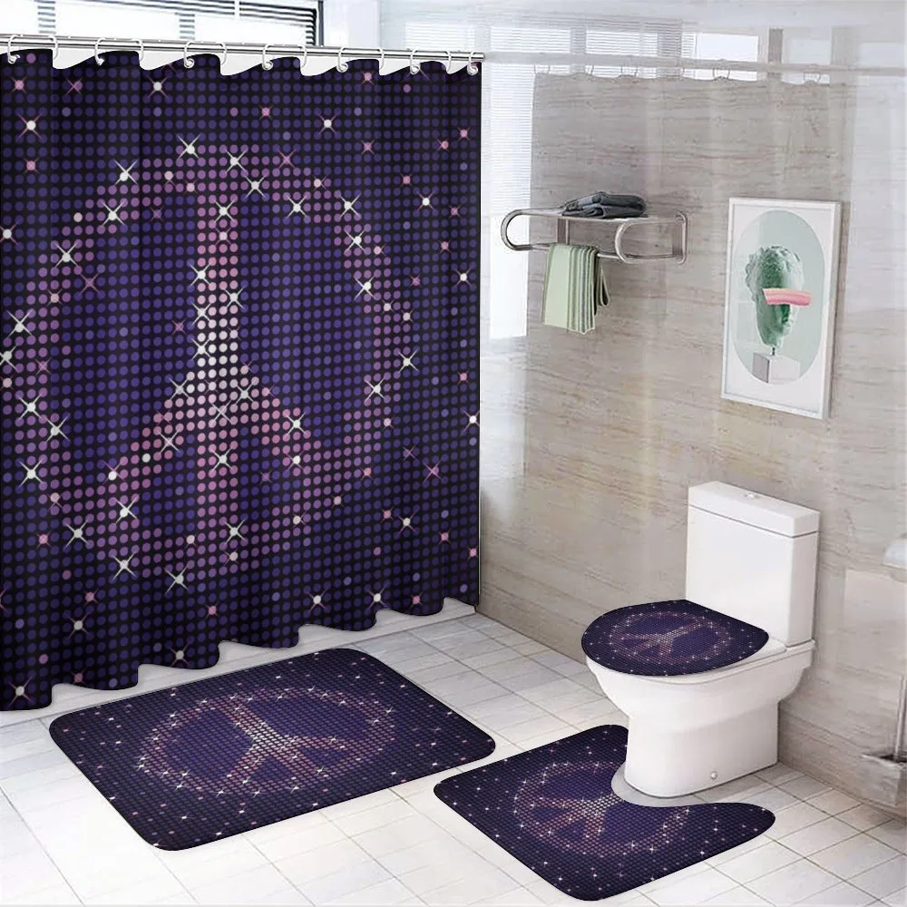 Peace Sign — 4-Piece Bathroom Set preview