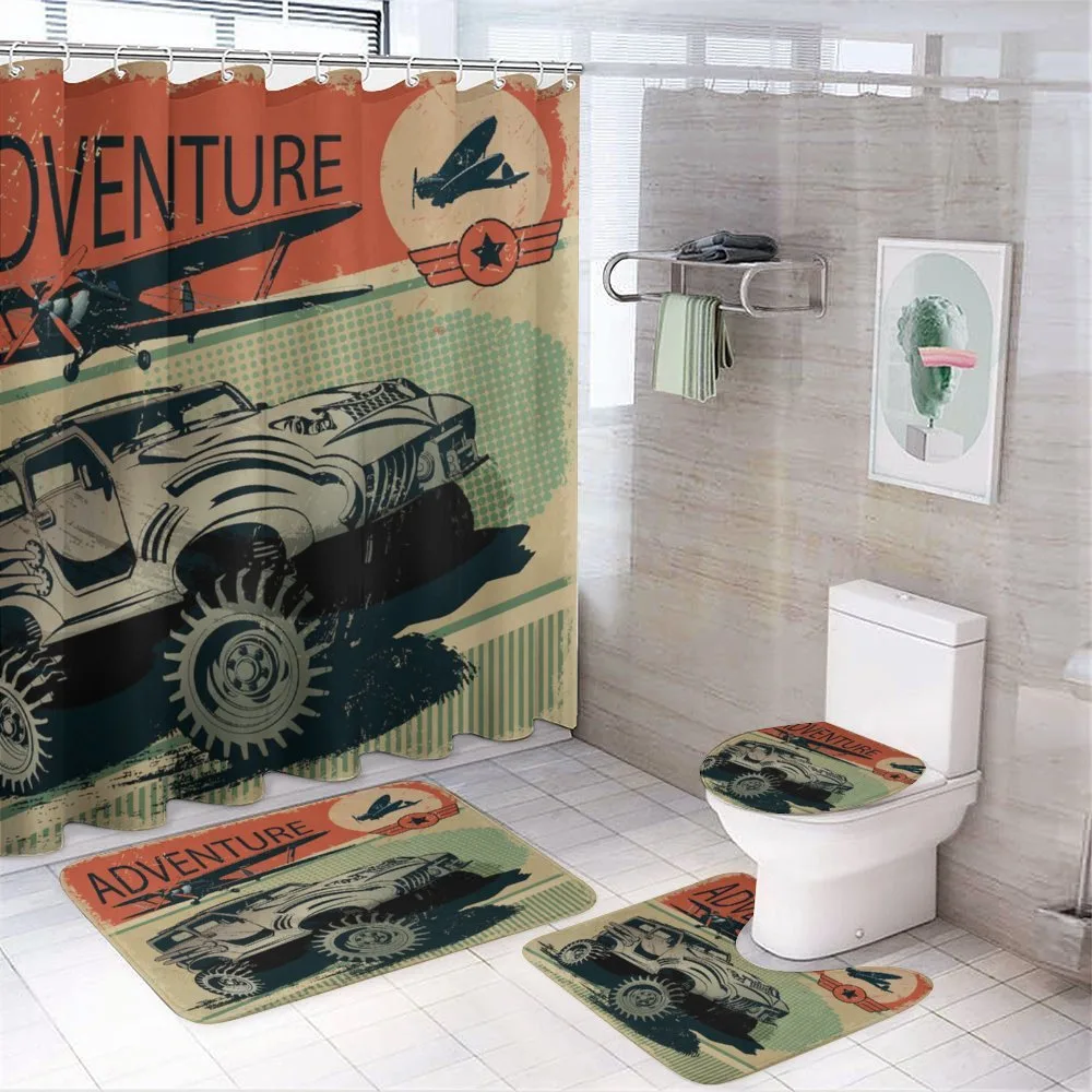 Strong Vehicle Planes — 4-Piece Bathroom Set preview