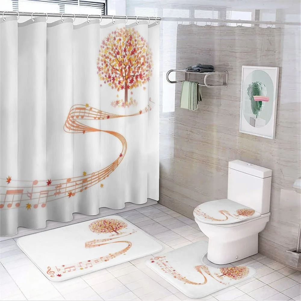 Music Sheet and Notes — 4-Piece Bathroom Set preview