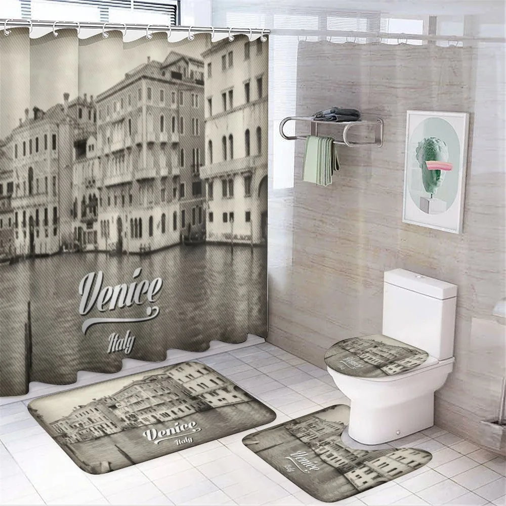 Old Venice Vintage Photo — 4-Piece Bathroom Set preview
