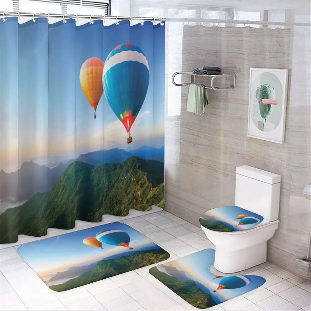 Balloons on Ridges — 4-Piece Bathroom Set preview
