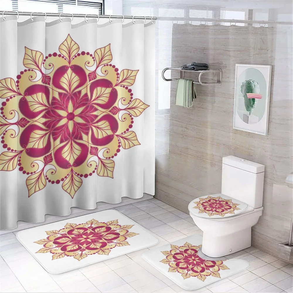 Christmas Snowflake Ornate — 4-Piece Bathroom Set preview