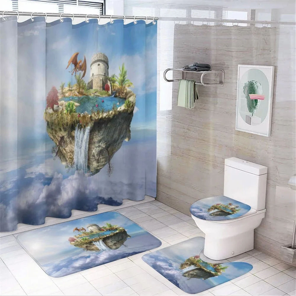 Dragon Castle Tower — 4-Piece Bathroom Set preview