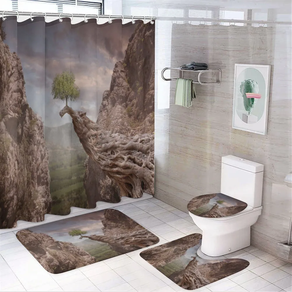 Mystic Mountains Tree — 4-Piece Bathroom Set preview