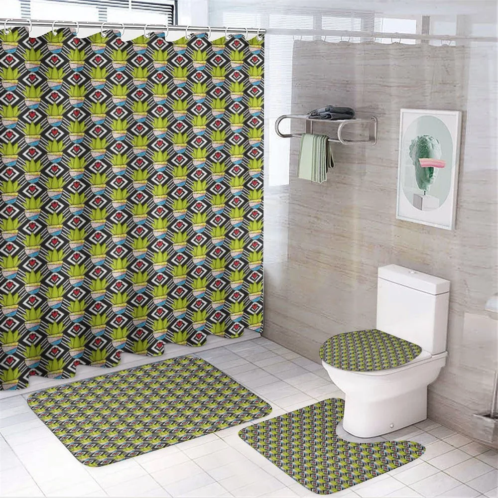 Plants Pots Love Theme — 4-Piece Bathroom Set preview
