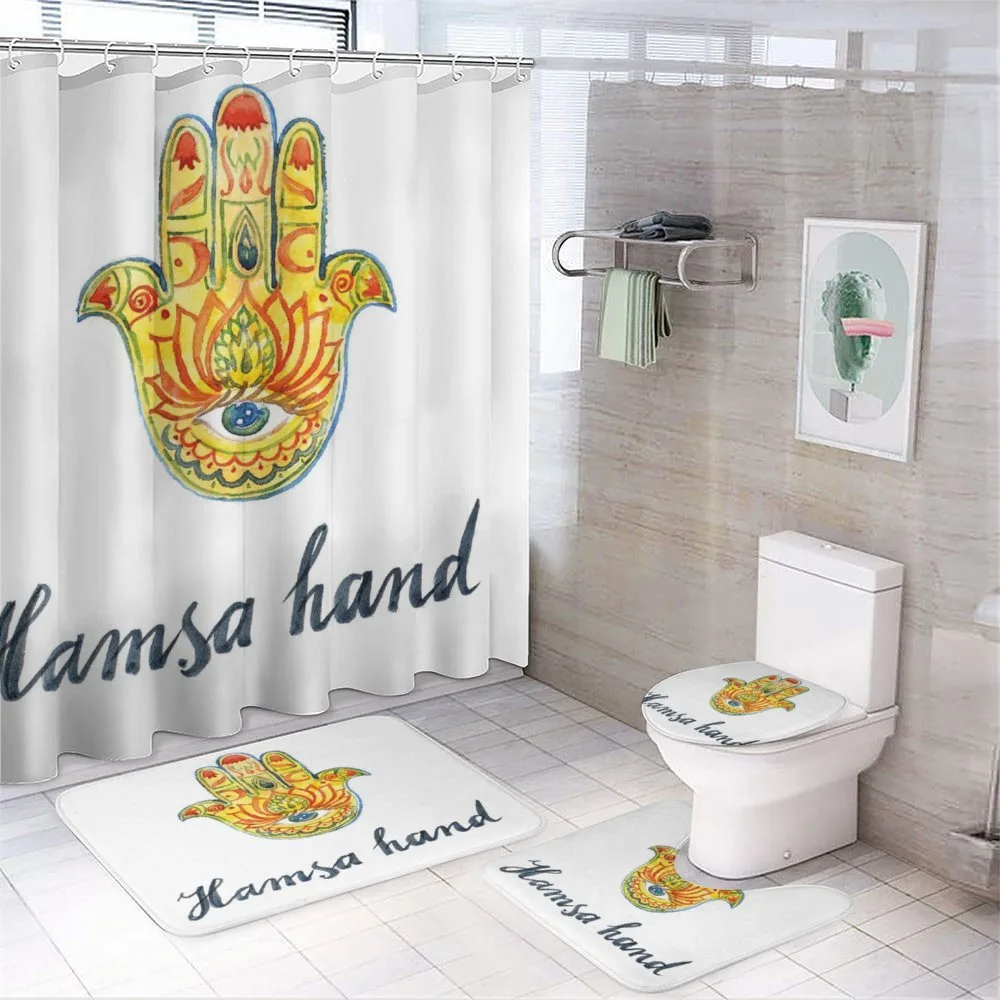 Abstract Watercolor — 4-Piece Bathroom Set preview