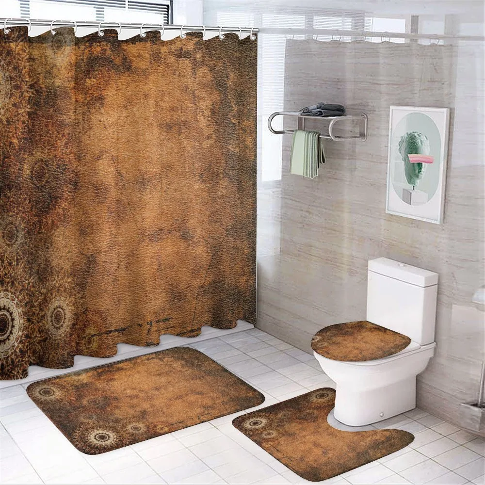 Aged Texture Vintage Floral — 4-Piece Bathroom Set preview