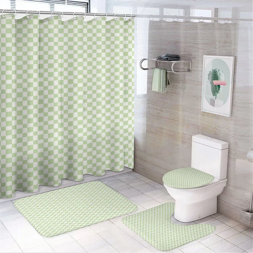 Big Little Squares Tile — 4-Piece Bathroom Set preview