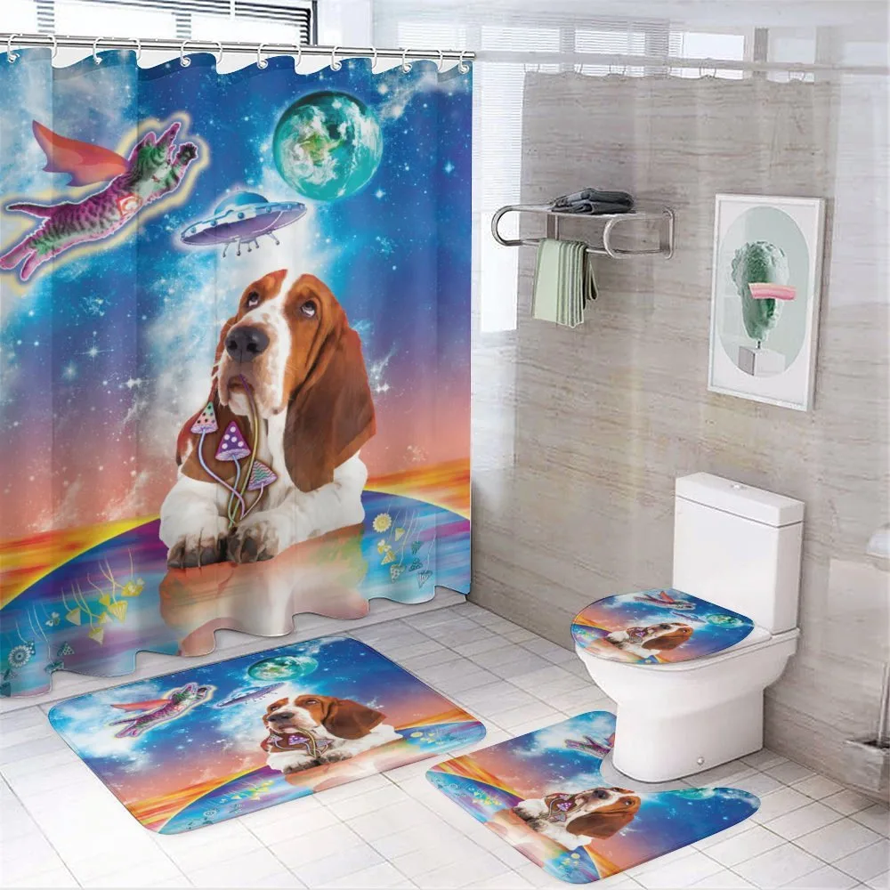 Cosmic Animals UFO 4-Piece Bathroom Set product video