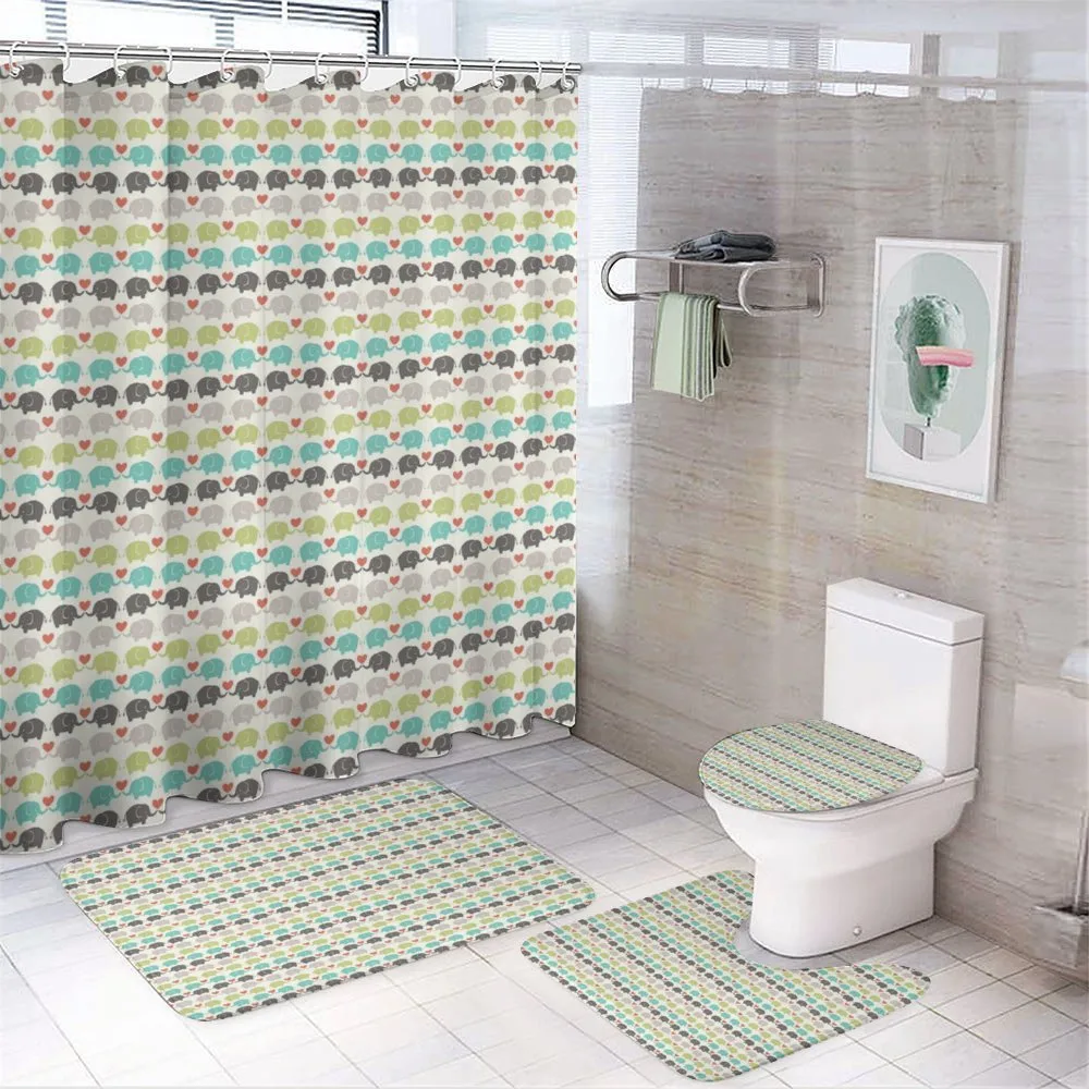 Elephants Love Adornment — 4-Piece Bathroom Set preview