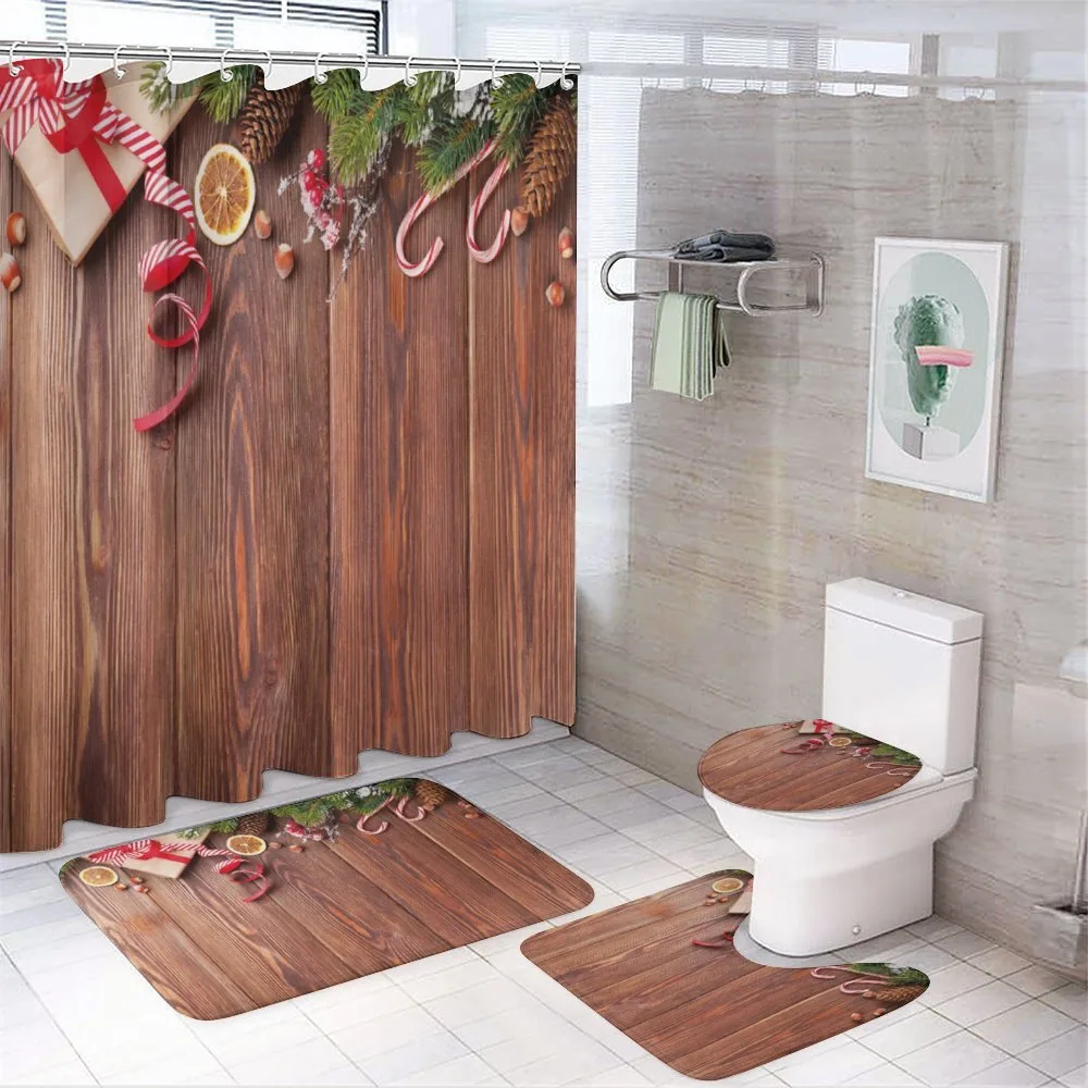 Rustic Seasonal Items — 4-Piece Bathroom Set preview