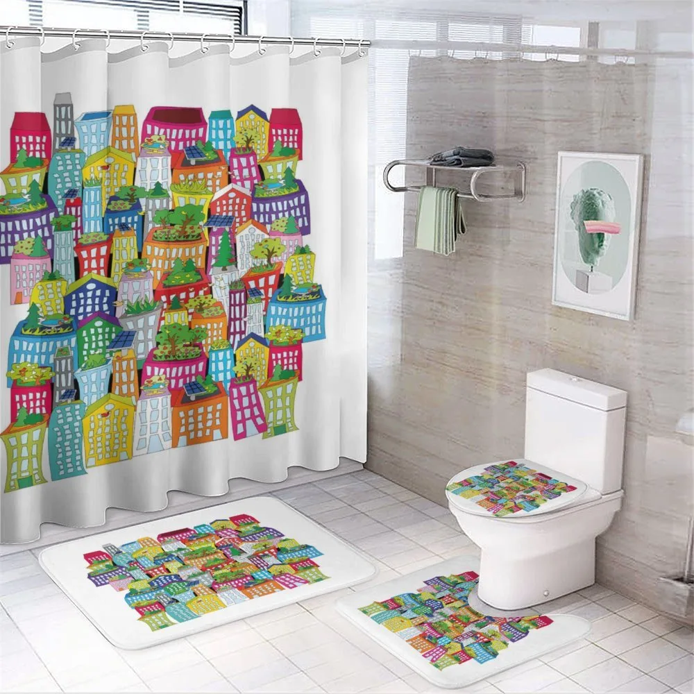 Tall Buildings Apartments — 4-Piece Bathroom Set preview