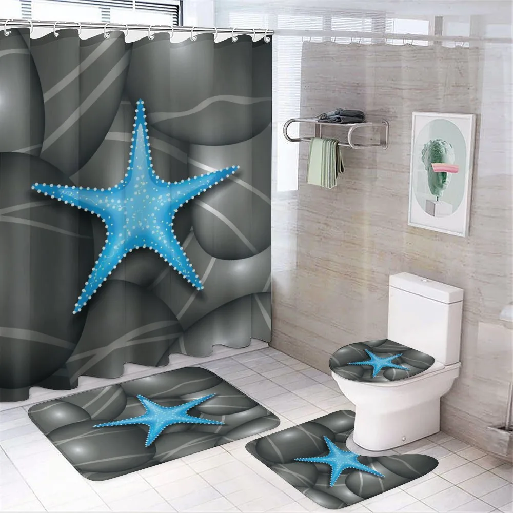 Blue Sea Star — 4-Piece Bathroom Set preview