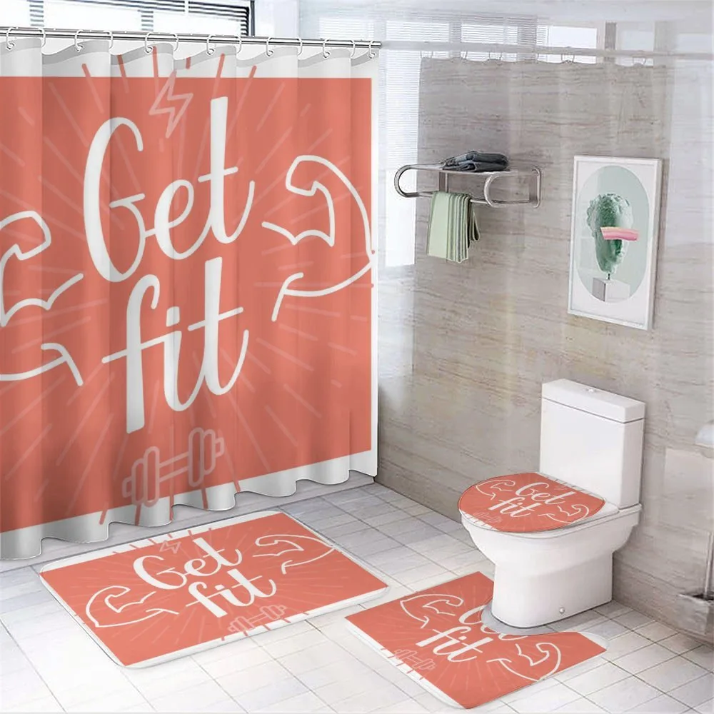 Bodybuilder Arms Biceps — 4-Piece Bathroom Set preview