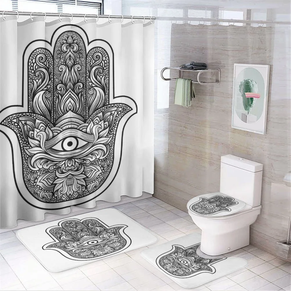 Bohemian Motif — 4-Piece Bathroom Set preview